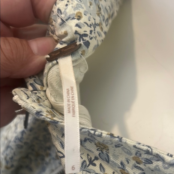 Free People Green and White Wrap Sundress - Picture 9 of 12